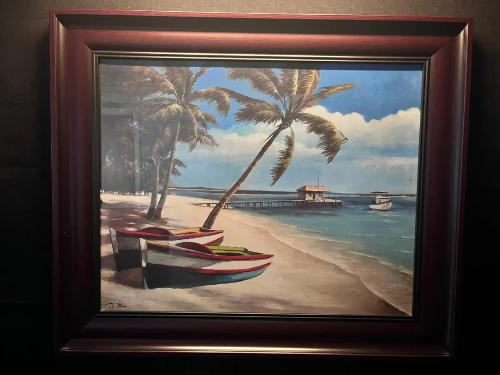 t-c-chiu-two-boats-coastal-painting-tropical-beach-scene